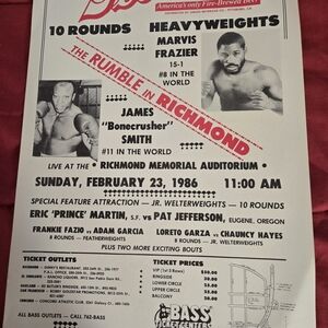 Vintage Boxing Event Poster